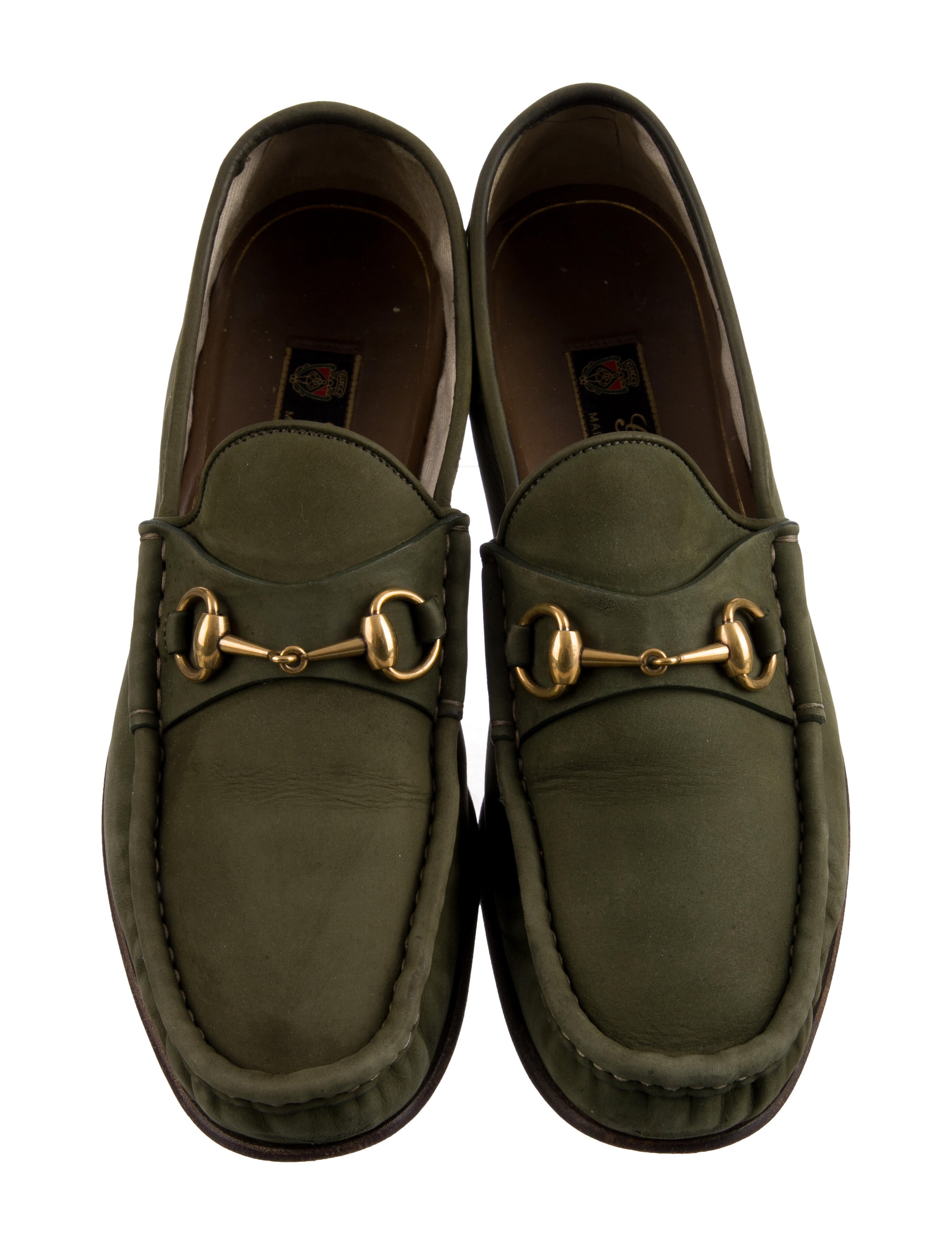 Gucci Horsebit Accent Leather Dress Loafers